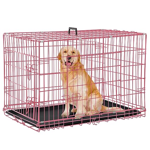 Dkeli 48" Folding Dog Crate