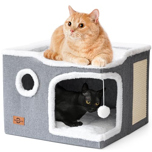 Heerduos Cat Cave House (Dark Grey)