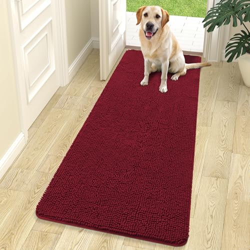 OLANLY Chenille Dog Door Mat (70x24)
