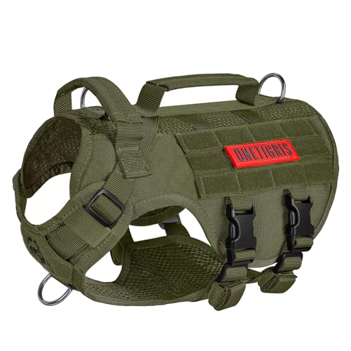 OneTigris Tactical Dog Harness (Green, XS)