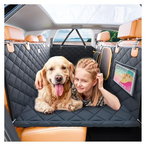 Back Seat Extender for Dogs, Hard Bottom Dog Car Seat Cover for Back Seat Bed for Car Camping Mattress, Dog Hammock for Car Travel Bed, Car Bed for Car SUV Truck M