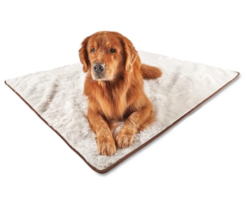 PupProtector Waterproof Throw Blanket for Dogs and Cats, Pet Blanket Cover for Couches, Sofas, Beds, Car Seats, Furniture, Calming Soft Faux Fur, Short White, Large (80" L x 62" W)