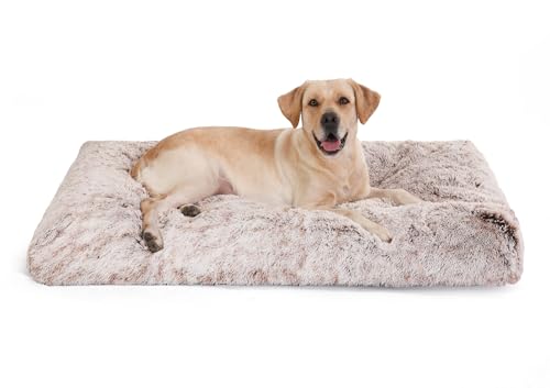 Bedfolks Plush Crate Bed