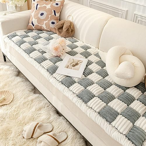 Pet Couch Cover for Sofa, Dog Cover for Couch, Washable Pet Couch Covers for Large Dogs, Anti-Slip Dog Bed Mat for Couch (27x70 inch, Blue-Grey)