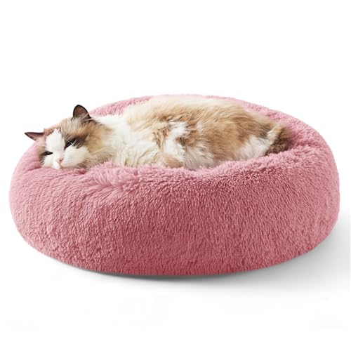Bedsure Calming Cat Bed (Mauve Blush)