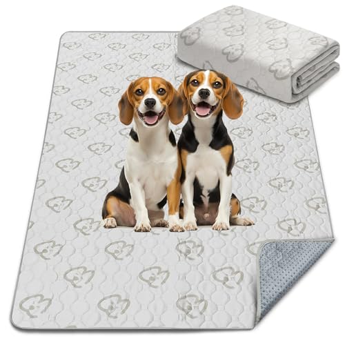 FXW Washable Pee Pads for Dogs, Puppy Pads with Super Absorbent, Specifically Designed Rollick/Homeplus 32/40/45inch 6 Panels Dog Playpen, 71"  43" Rectangle, Khaki, 1 Pack