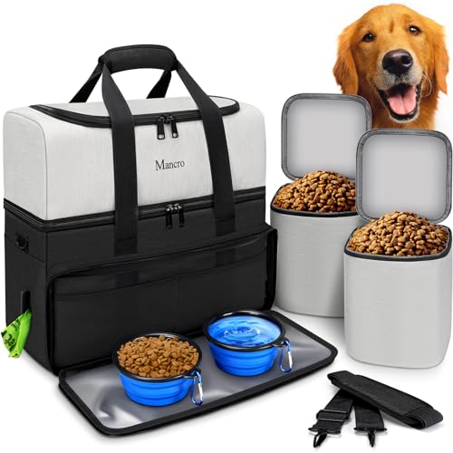 Mancro Dual Layers Dog Travel Bag