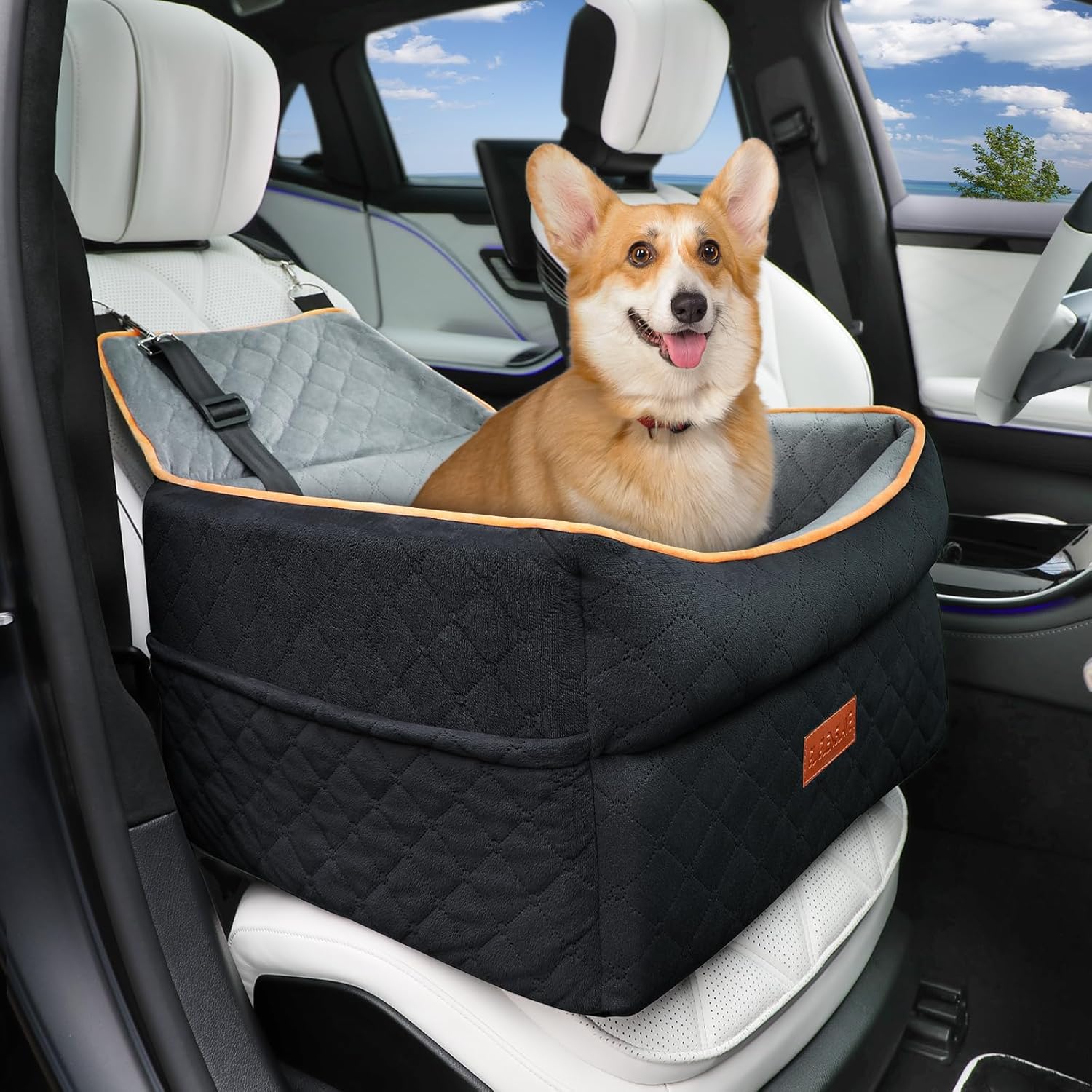 Dog Car Seat - Memory Foam Booster