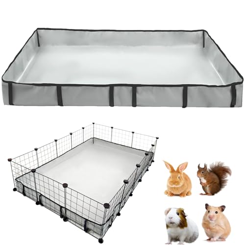 DZWLKJ Guinea Pig Cage Liner Tarp Bottom Waterproof and Washable Base Also for Rabbits, Bunny, Chinchesillas, Hedgehog, Ferrets and Other Small Animals(36x60 inches)