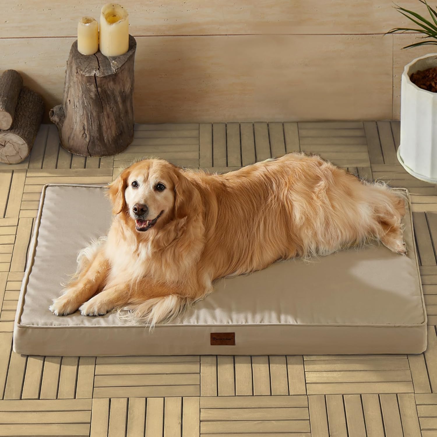 BFPETHOME Waterproof Egg-Crate Foam (Beige)