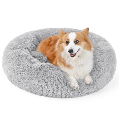 rabbitgoo Calming Dog Bed (Light Grey)