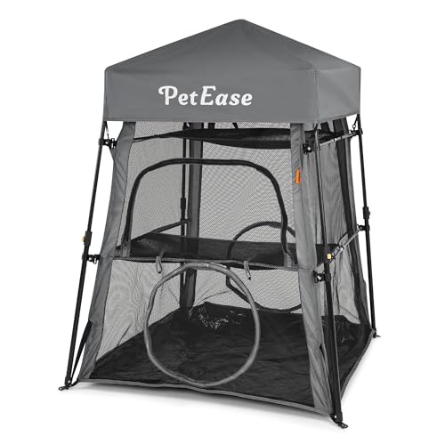 Cat Tower Tent,Outdoor Patio Cat Enclosures with Breathable Mesh,Indoor Playpen Portable Exercise Tent