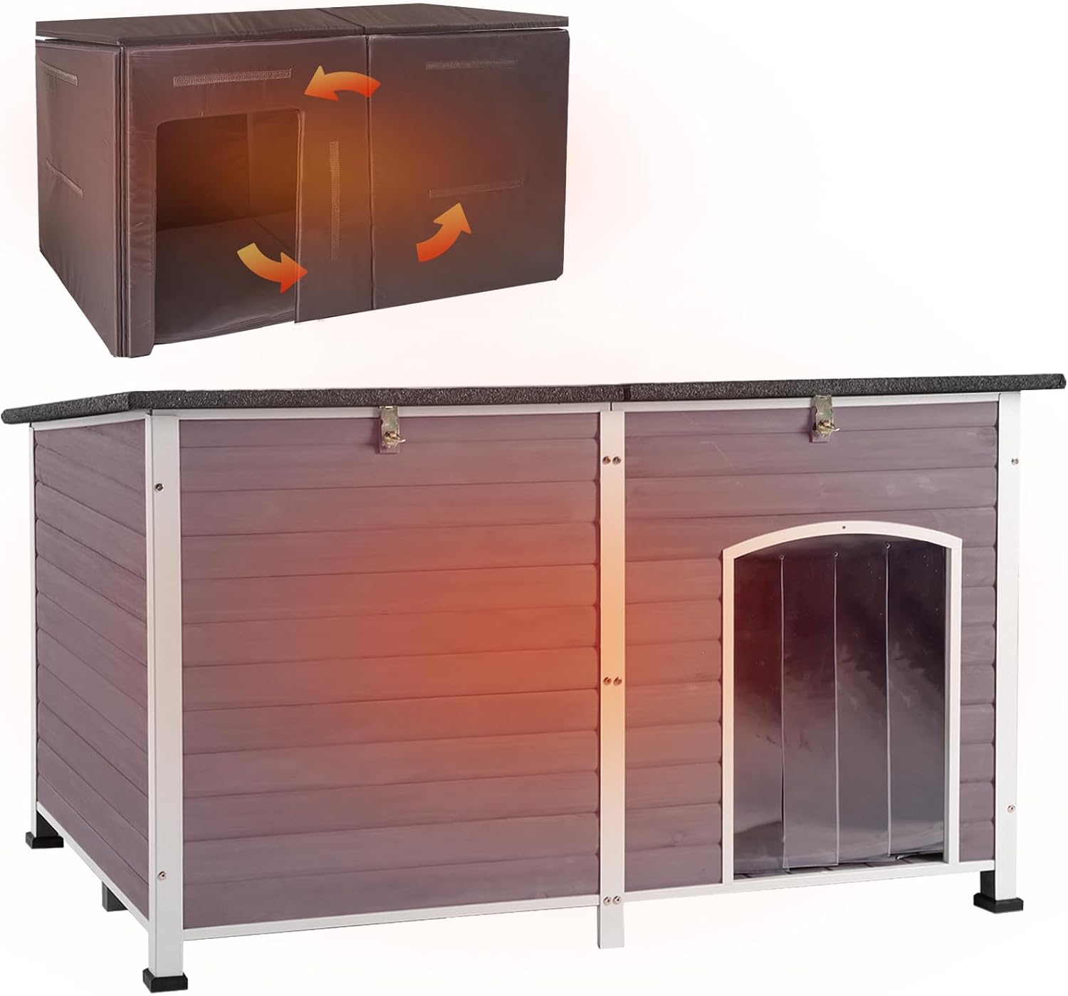 Aivituvin Outdoor Dog House 59" Extra Large Insulated