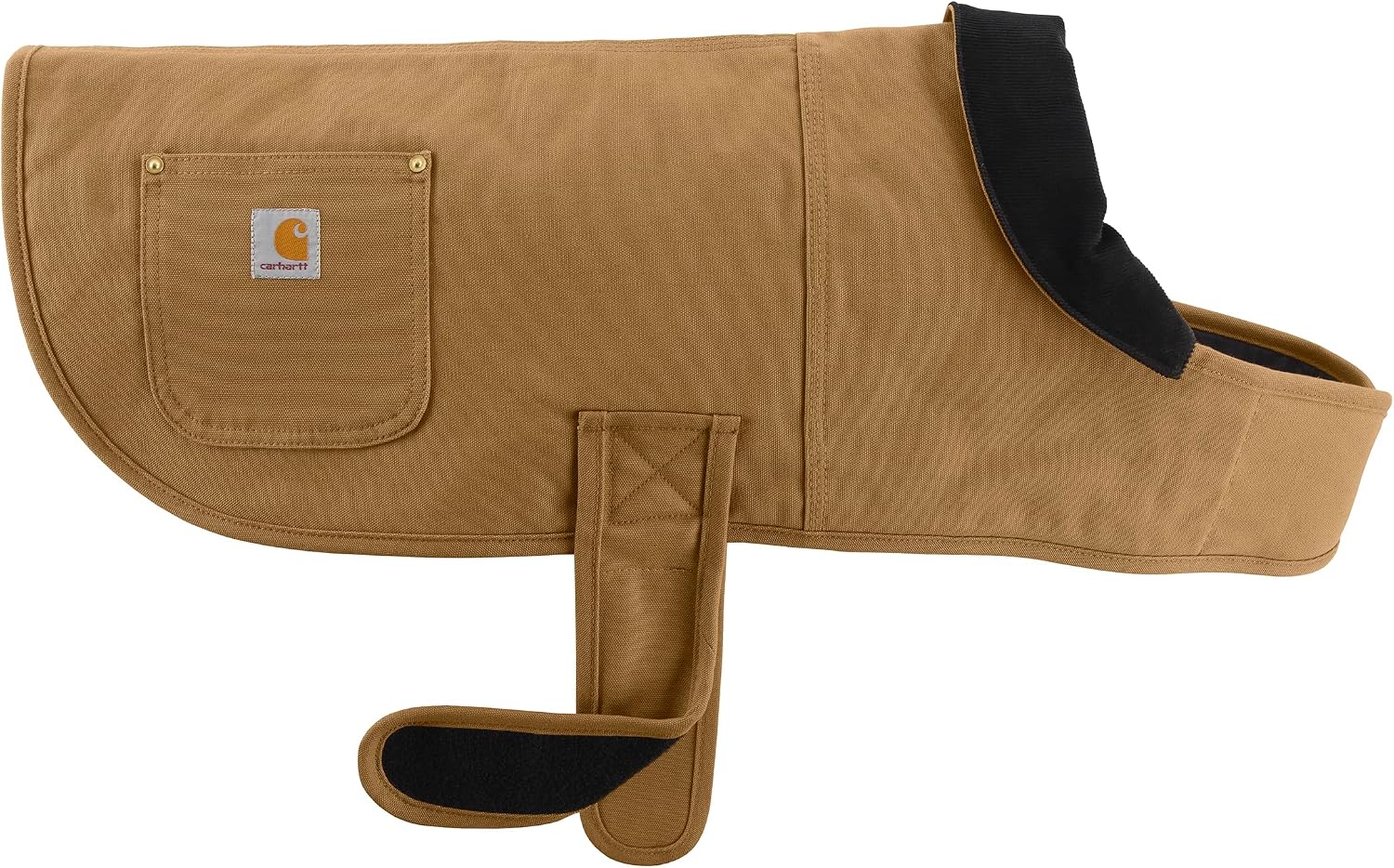 Carhartt Firm Duck Insulated Dog Chore Coat, Durable Weather Resistant Jacket for Cold and Windy Conditions, PFAS Free (Carhartt Brown), Large