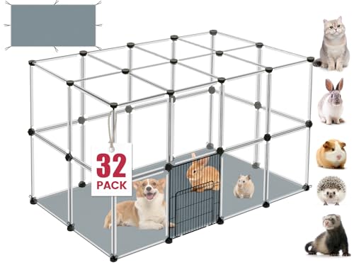 VISCOO 32 Panels Small Animal Playpen