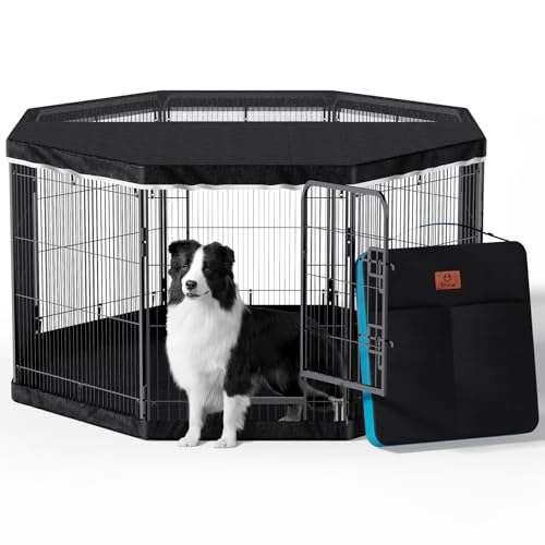 PJYuCien 38" H Playpen w/ Bottom & Top