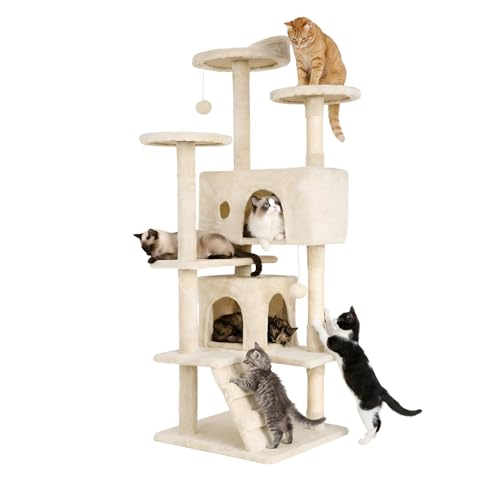 FDW 54in Cat Tree (Beige)