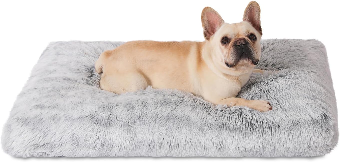 Bedfolks Plush Crate Bed 35x23