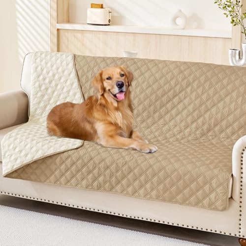 Smiry Waterproof Dog Blanket, 68x82 (Camel/Beige)