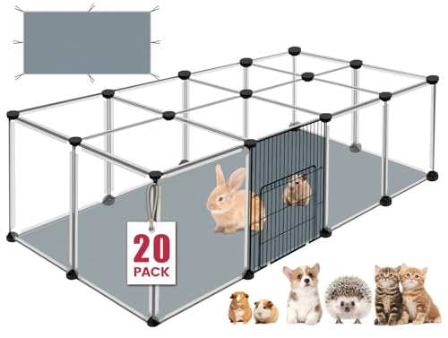 20 Panels Transparent Playpen (VISCOO)