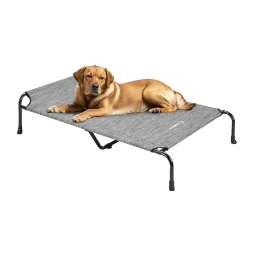 Veehoo Original Elevated Dog Cot - Raised Headboard Cooling Pet Bed, Large Dogs, Non-Slip & Breathable, XXL, CWC2417A