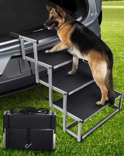 Jovrun Extra Wide Dog Car Ramp