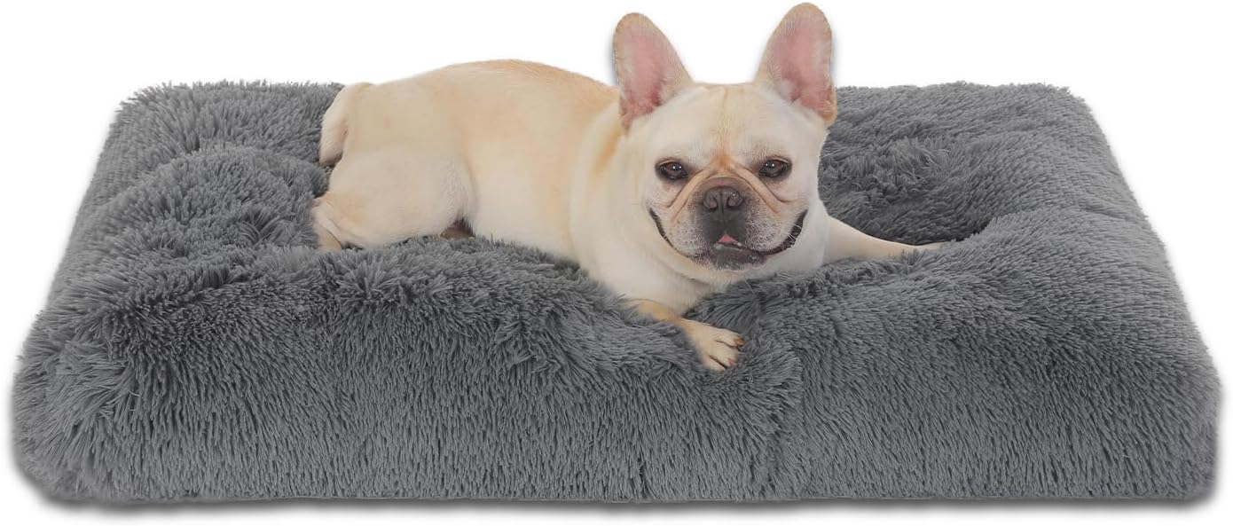 Bedfolks Waterproof Dog Crate Bed (Dark Grey)