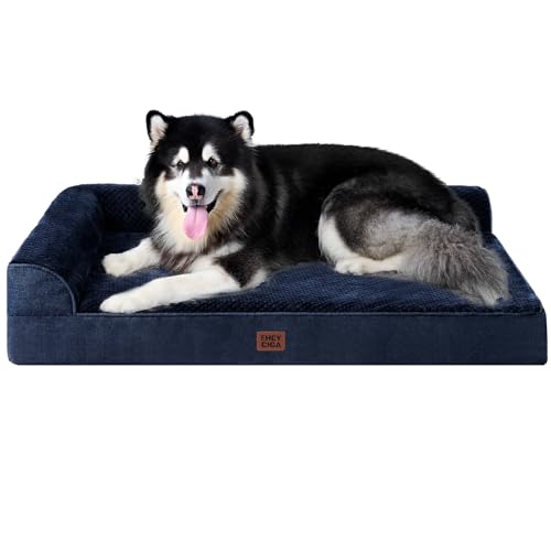EHEYCIGA Memory Foam Dog Bed XXL (Navy Blue)