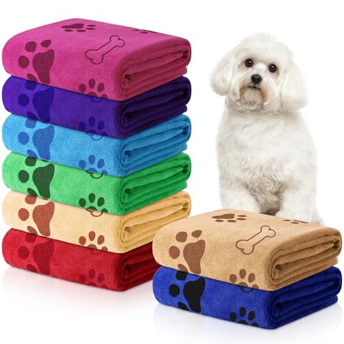 Chumia 8 Pcs Dog Towels