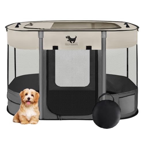 Rest-Eazzzy Dog Playpen (S, Grey)
