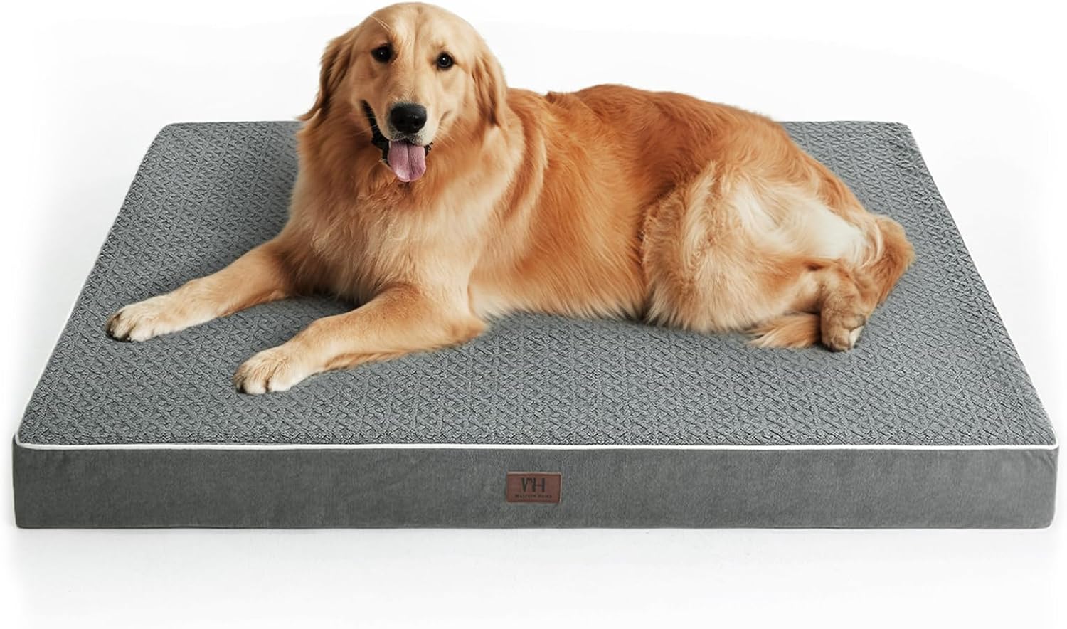 Orthopedic Dog Bed,Extra Large Sized XXL Dog Beds, Plush Washable & Waterproof Big Dogs Crate Bed,Egg Crate Foam Pet Beds Mat W/Removable Cover