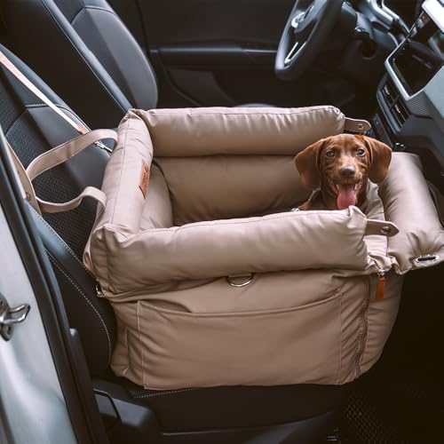 FUNNYFUZZY Dog Car Seat (Khaki)