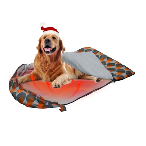 GeerDuo Heating Dog Sleeping Bag (Orange)