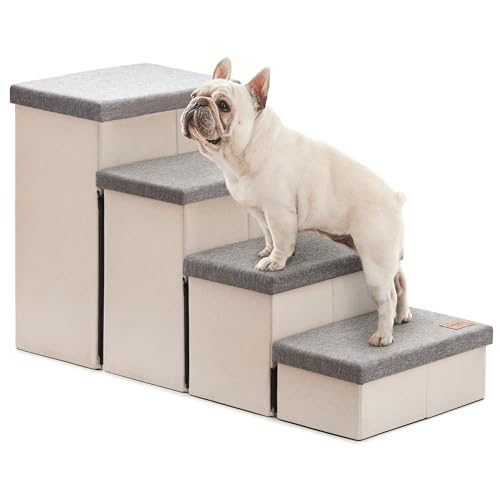 Love's cabin Dog Stairs (Light Grey)