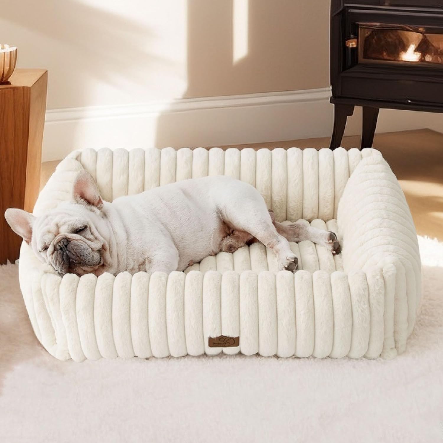 Bedsure Cute Dog Bed (Cream)