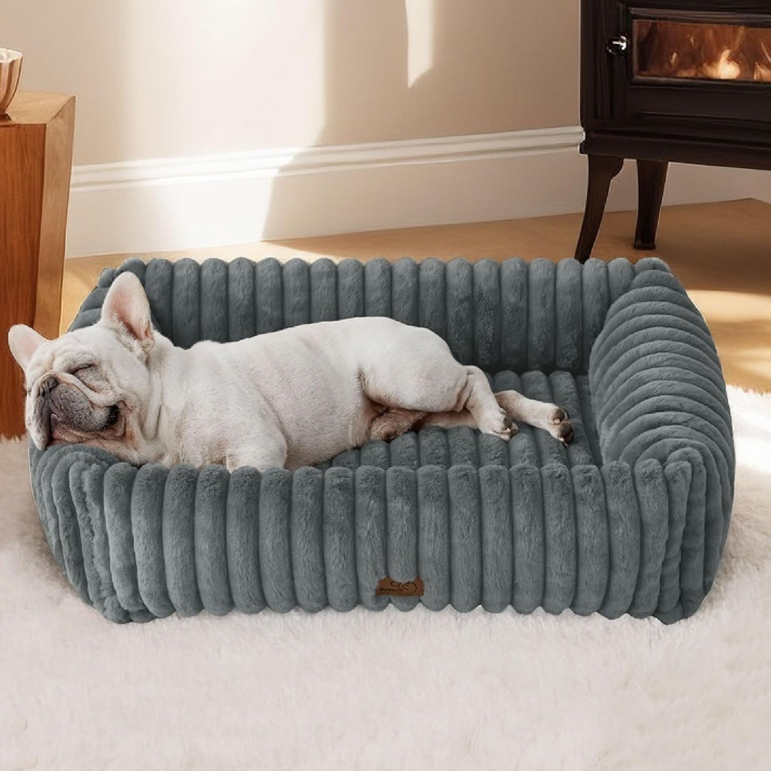 Bedsure Washable Dog Bed (Warm Grey)