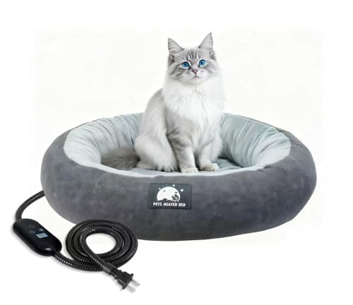ZNOFAN Heated Donut Cave Bed