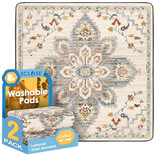 SCLOSE Washable Pee Pads (48" x 48")