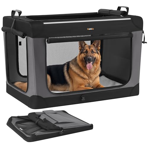 Feandrea 42-Inch Collapsible Dog Crate