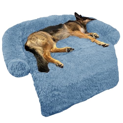 GGIB Calming Dog Bed (Large, Navy)
