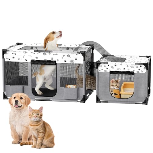 DESELL Portable Cat Playpen