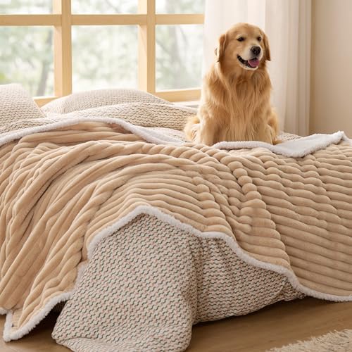 Bedsure Waterproof Dog Blanket - Tuscan Beige