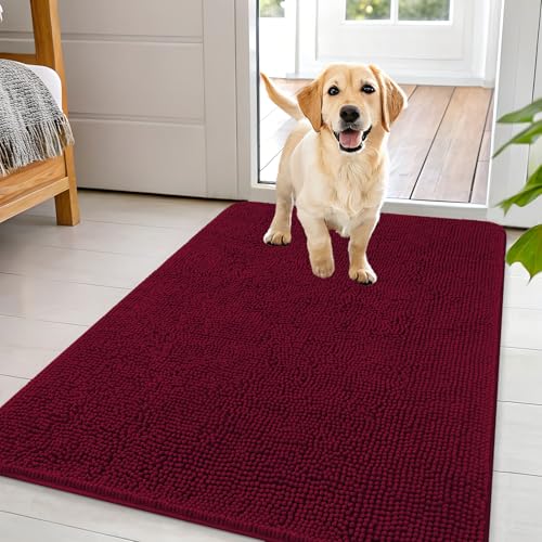 OLANLY Chenille Door Mat 44x32