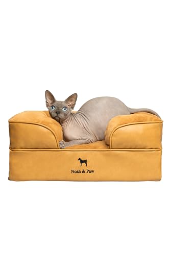 NOAH & PAW Small Dog Bed (Faux Leather)