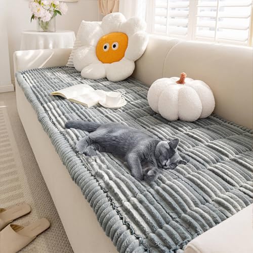 FUNNY FUZZY Pet Couch Cover (Blue-Grey)