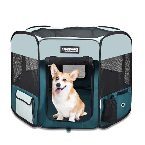 JESPET Pet Dog Playpens 36", 45" & 61" Portable Soft Dog Exercise Pen Kennel with Carry Bag for Puppy Cats Kittens Rabbits, Indoor/Outdoor Use