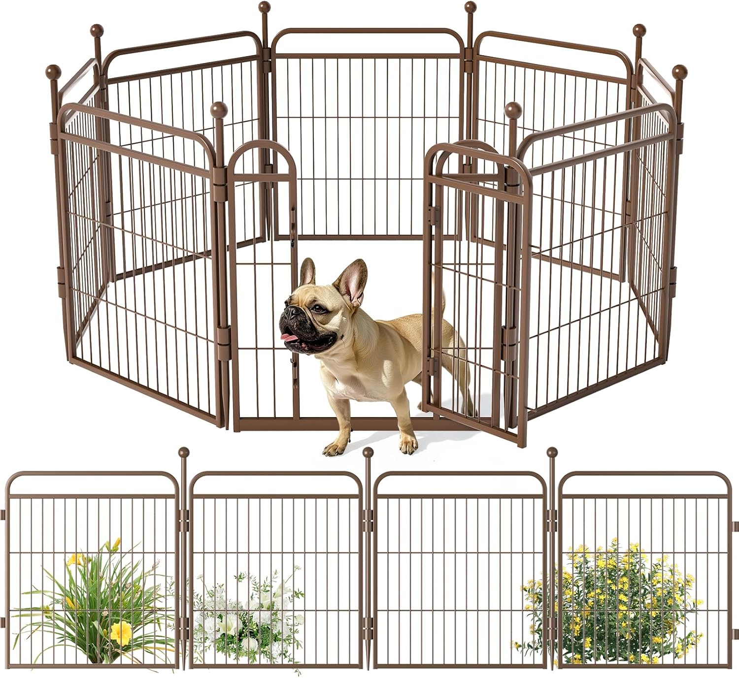 Gardner Pet 24" Playpen (Brown)