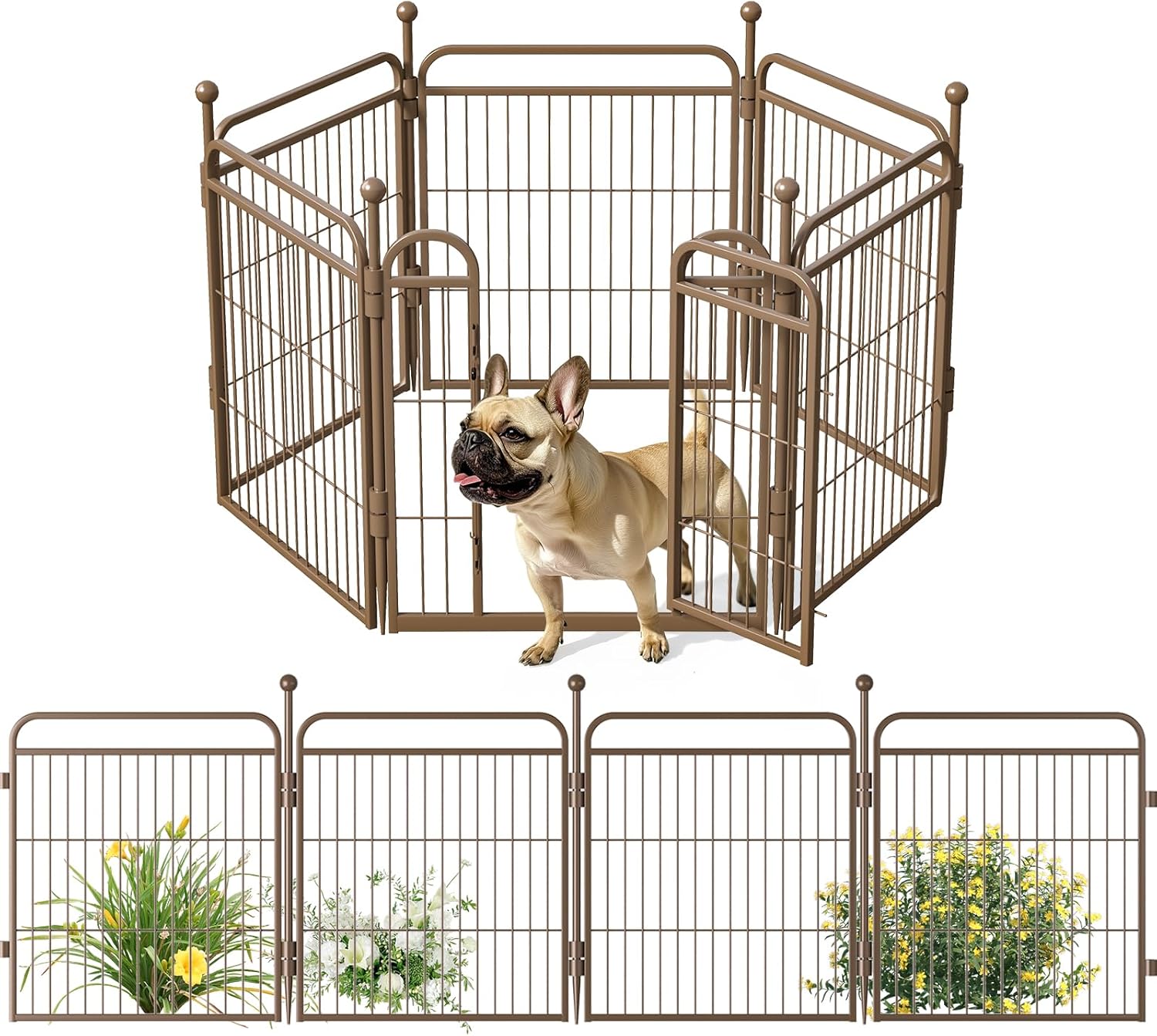 Gardner Pet 24" H 6-Panel (Brown)