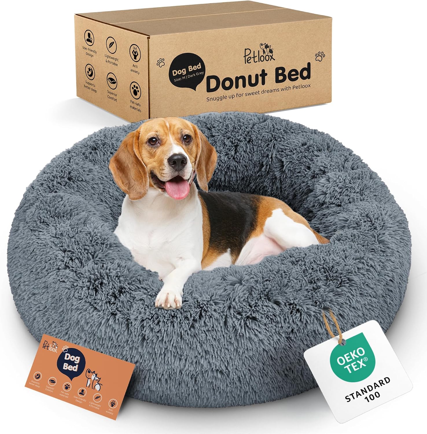 Petloox Donut Dog Bed