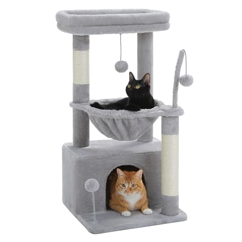 PEQULTI 4-in-1 Grey Cat Tree